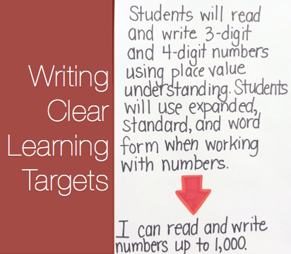 Writing Clear Learning Targets