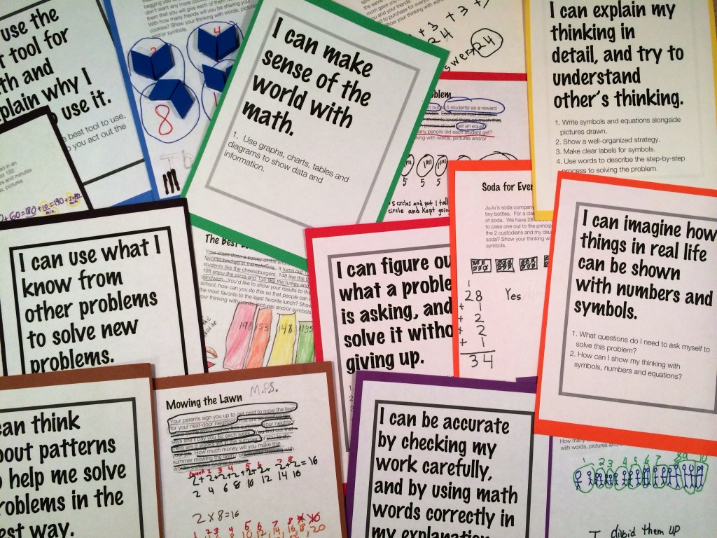 Build a culture by introducing, working with and revisiting the Standards for Math Practice.